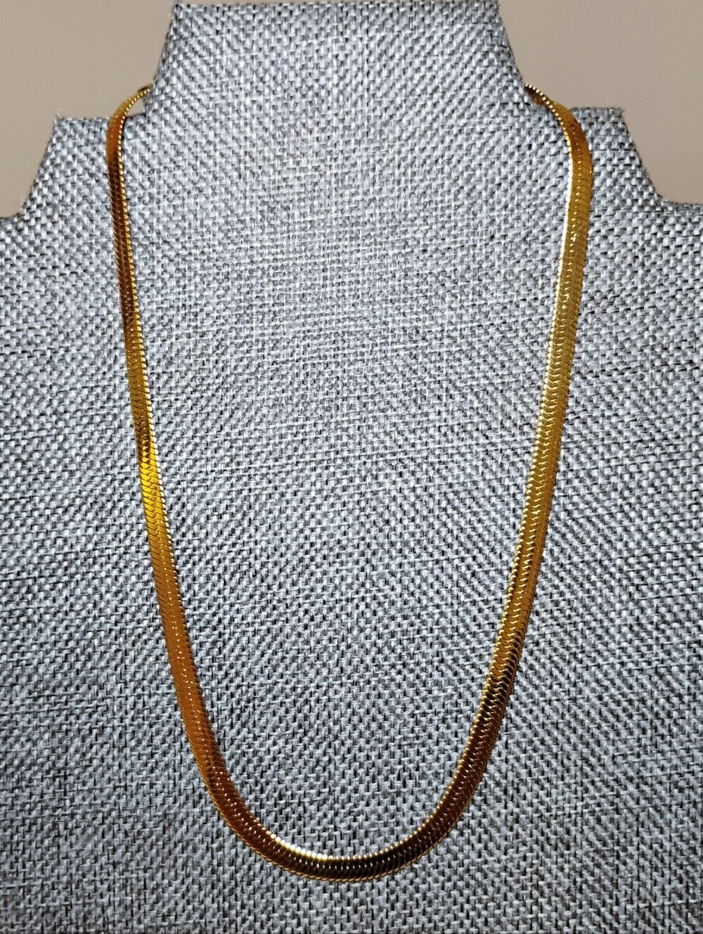 Jennifer Zeuner 14K Gold-Plated Necklace NEW - Herringbone Chain